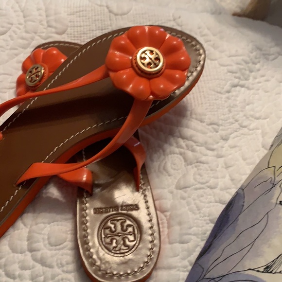 Tory Burch Flowered FlipFlops - Picture 3 of 3